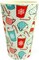 TINYMILLS Eco-Friendly Reusable Plant Fiber Travel Mug with Christmas Coffee Design